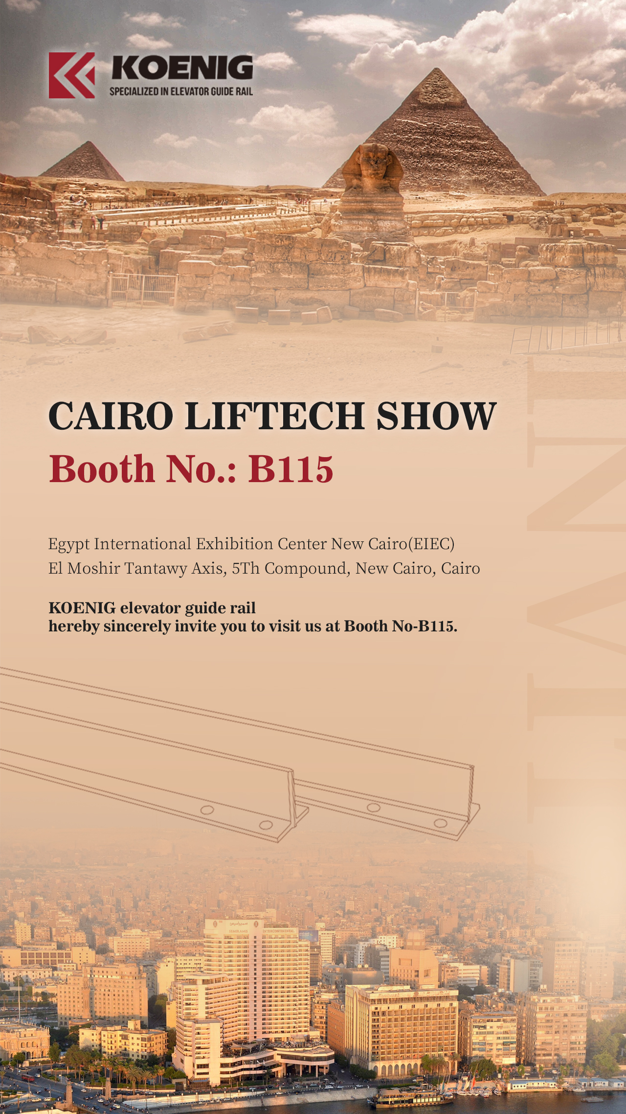 The exhibition attended by VITIN and KOENIG at the Egypt International Convention and Exhibition Cen