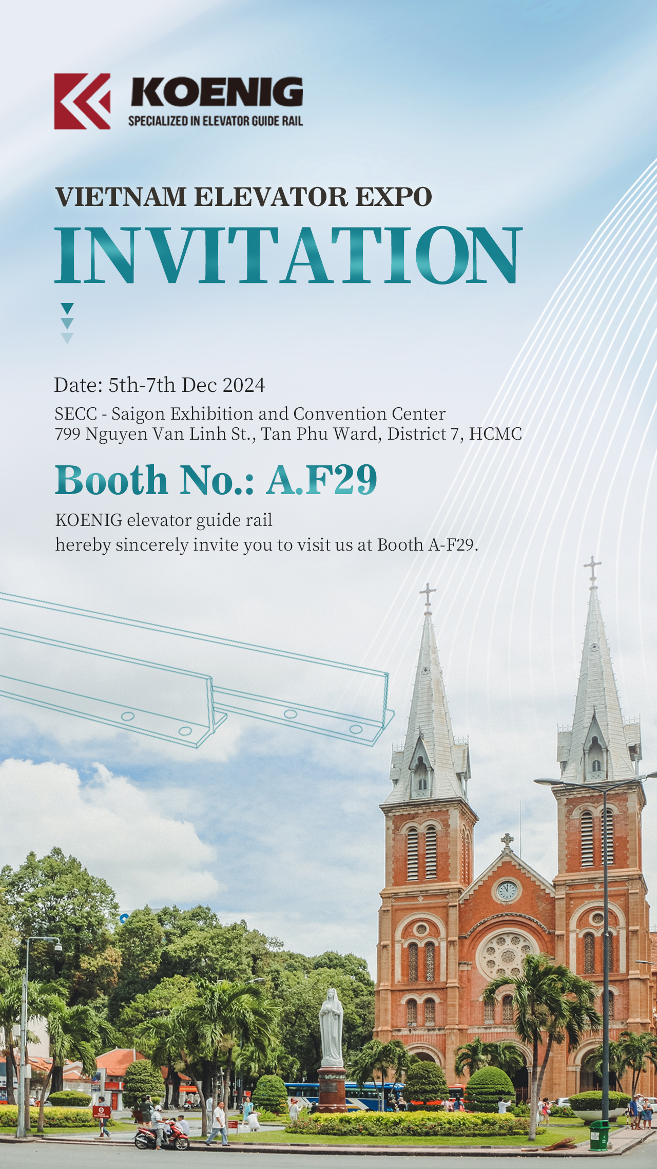The exhibition attended by VITIN and KOENIG at the Vietnam International Convention and Exhibition C