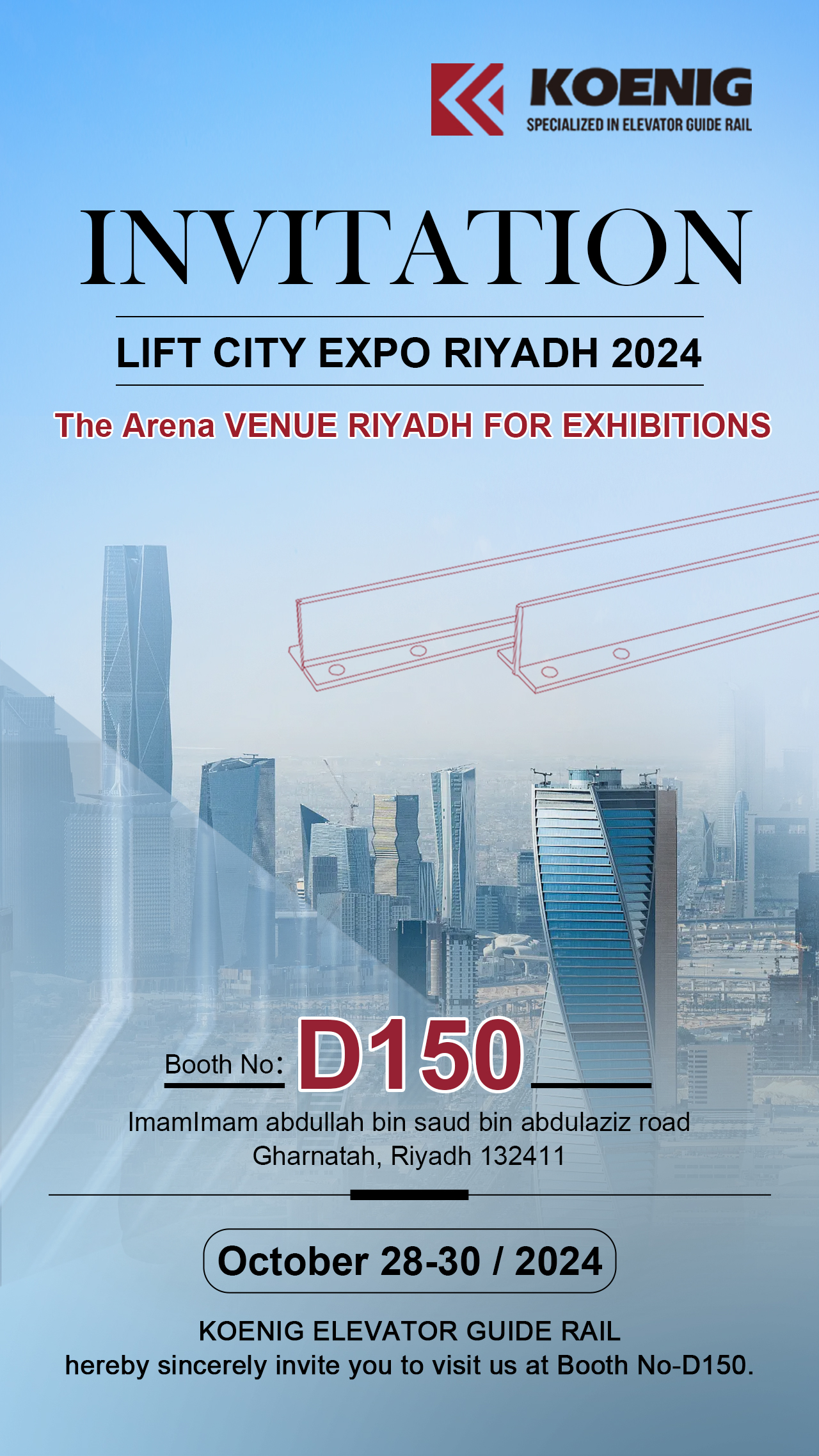 The exhibition attended by Weiting and Konig at the Yadeli International Convention and Exhibition C